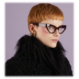 Gucci - Occhiale da Vista Cat-Eye - Rosso Scuro - Gucci Eyewear