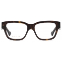 Gucci - Rectangular Frame Optical Glasses - Dark Tortoiseshell - Gucci Eyewear