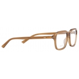 Gucci - Square Frame Optical Glasses - Transparent Brown - Gucci Eyewear