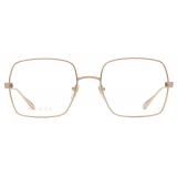 Gucci - Square Frame Optical Glasses - Rose Gold - Gucci Eyewear