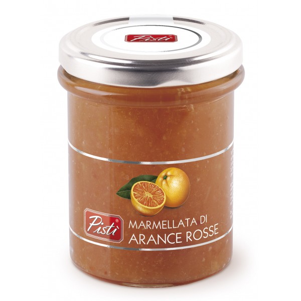Pistì - Marmellata di Arance Rosse - Marmellate e Confetture di Sicilia - In Vasetto di Vetro Premium