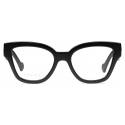 Gucci - Rectangular Frame Optical Glasses - Black - Gucci Eyewear