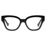 Gucci - Rectangular Frame Optical Glasses - Black - Gucci Eyewear