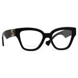 Gucci - Rectangular Frame Optical Glasses - Black - Gucci Eyewear