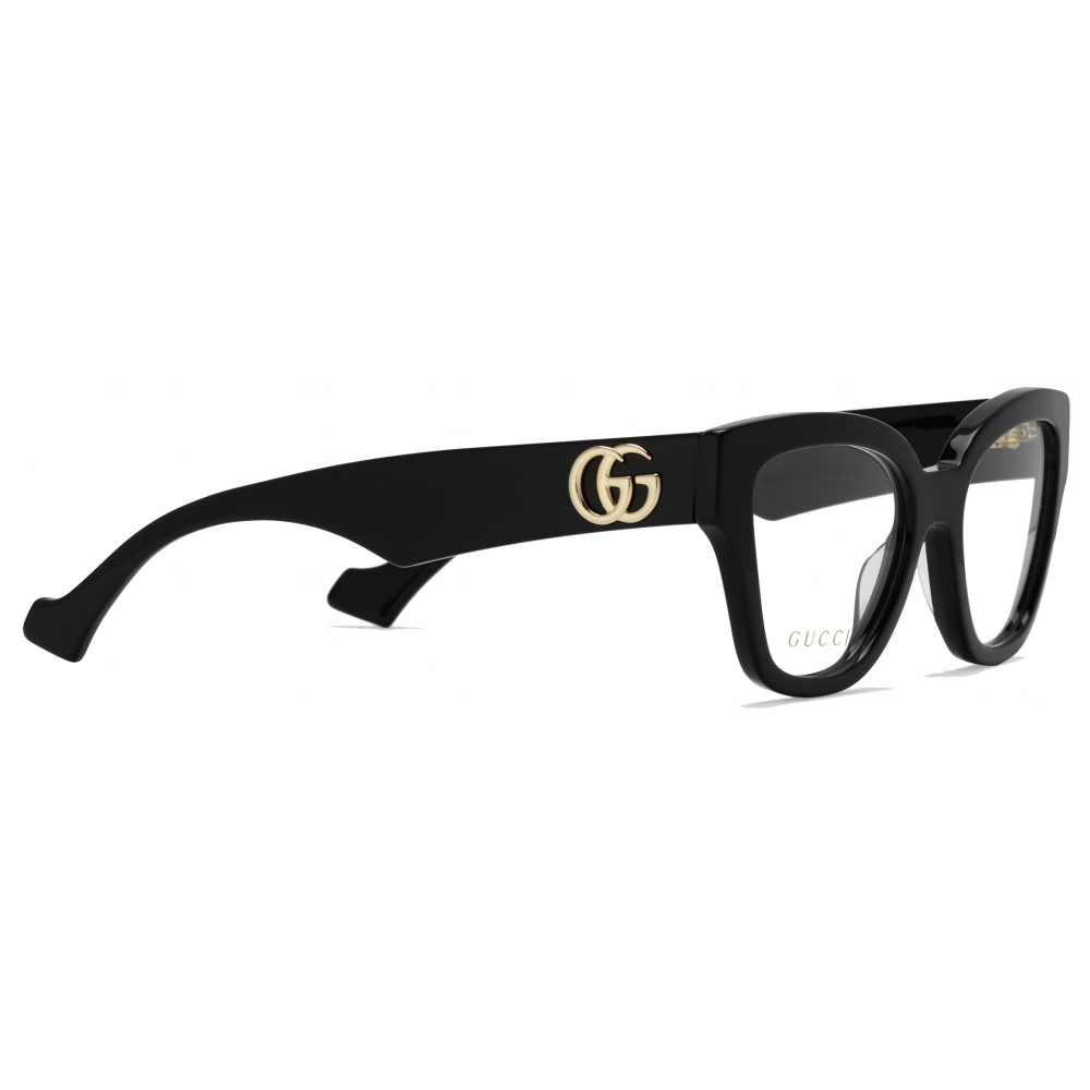 Gucci Rectangular Frame Optical Glasses Black Gucci Eyewear Avvenice