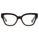 Gucci - Rectangular Frame Optical Glasses - Tortoiseshell - Gucci Eyewear