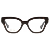 Gucci - Rectangular Frame Optical Glasses - Tortoiseshell - Gucci Eyewear