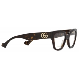 Gucci - Rectangular Frame Optical Glasses - Tortoiseshell - Gucci Eyewear