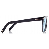 Tom Ford - Blue Block Square Opticals - Occhiali da Vista Squadrati - Grigio - FT5880-B - Occhiali da Vista - Tom Ford Eyewear