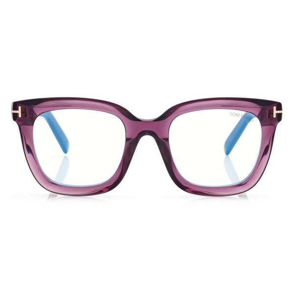 Tom Ford - Blue Block Square Opticals - Square Optical Glasses - Vino - FT5880-B - Optical Glasses - Tom Ford Eyewear
