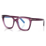 Tom Ford - Blue Block Square Opticals - Square Optical Glasses - Vino - FT5880-B - Optical Glasses - Tom Ford Eyewear