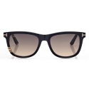Tom Ford - Soft Square Horn Sunglasses - Occhiali da Sole Squadrati - Corno Fumo Sfumato - Tom Ford Eyewear