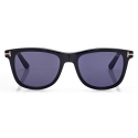 Tom Ford - Soft Square Horn Sunglasses - Occhiali da Sole Squadrati - Corno Nero Blu - FT1046-P - Tom Ford Eyewear