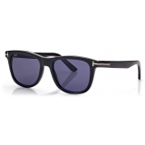 Tom Ford - Soft Square Horn Sunglasses - Occhiali da Sole Squadrati - Corno Nero Blu - FT1046-P - Tom Ford Eyewear