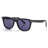 Tom Ford - Soft Square Horn Sunglasses - Square Sunglasses - Black Horn Blue - FT1046-P -Tom Ford Eyewear