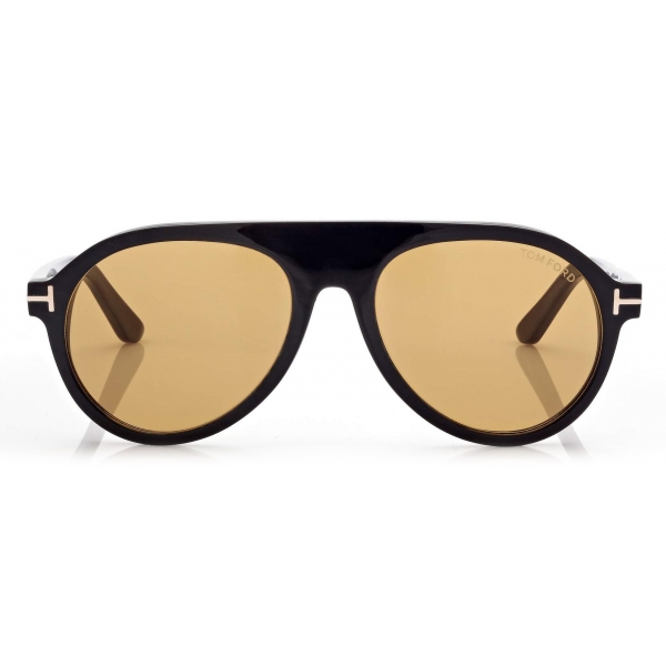 Tom Ford - Pilot Horn Sunglasses - Pilot Sunglasses - Black Horn - FT1047-P - Sunglasses - Tom Ford Eyewear