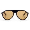 Tom Ford - Pilot Horn Sunglasses - Pilot Sunglasses - Black Horn - FT1047-P - Sunglasses - Tom Ford Eyewear
