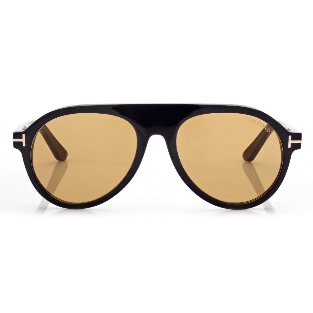 Tom Ford - Pilot Horn Sunglasses - Pilot Sunglasses - Black Horn ...
