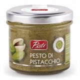 Pistì - Spreadable Pistachio Pesto - Bronte Sicily - Artisan Pesto - In Basic Glass Jar - 90 g