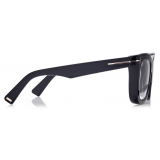 Tom Ford - Blue Block Square Opticals - Occhiali da Vista Squadrati - Nero - FT5881-B -Tom Ford Eyewear