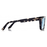Tom Ford - Pilot Horn Sunglasses - Occhiali da Sole Pilota - Marrone Scuro - FT1047-P  - Tom Ford Eyewear