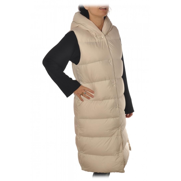 Woolrich - Long Vest Model Down Jacket - Cream - Jacket - Luxury Exclusive Collection