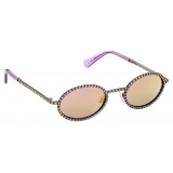 Swarovski - Swarovski Oval Sunglasses - Black - Sunglasses - Swarovski Eyewear