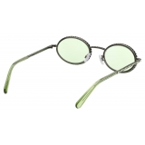 Swarovski - Swarovski Oval Sunglasses - Green - Sunglasses - Swarovski Eyewear