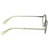 Swarovski - Swarovski Oval Sunglasses - Green - Sunglasses - Swarovski Eyewear