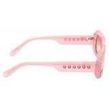 Swarovski - Swarovski Octagonal Sunglasses - Pink - Sunglasses - Swarovski Eyewear