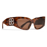 Balenciaga - Women's Bossy Cat Sunglasses - Havana - Sunglasses - Balenciaga Eyewear
