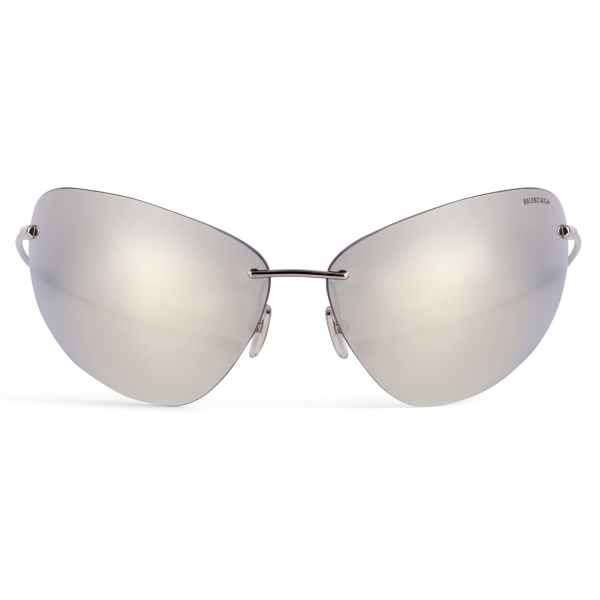 Balenciaga - Occhiali da Sole Ovale Moda Mirage - Argento - Occhiali da Sole - Balenciaga Eyewear