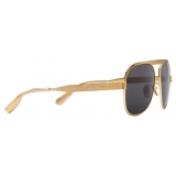Gucci - Occhiale da Sole Navigator - Oro Grigio - Gucci Eyewear