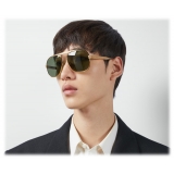 Gucci - Navigator Sunglasses - Gold Green - Gucci Eyewear