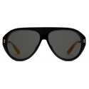 Gucci - Navigator Sunglasses - Black Grey - Gucci Eyewear