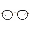 Thom Browne - Acetate and Titanium Round Optical Glasses - Black Gold - Thom Browne Eyewear