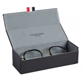 Thom Browne - Acetate and Titanium Round Optical Glasses - Black Gold - Thom Browne Eyewear