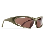 Balenciaga - Dynamo Rectangle Sunglasses - Green - Sunglasses - Balenciaga Eyewear