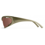 Balenciaga - Dynamo Rectangle Sunglasses - Green - Sunglasses - Balenciaga Eyewear