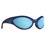 Balenciaga - Dynamo Round Sunglasses - Blue - Sunglasses - Balenciaga Eyewear