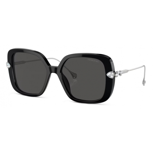 Swarovski - Occhiali da Sole Quadrati Oversized - Nero - Occhiali da Sole - Swarovski Eyewear