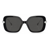 Swarovski - Oversized Square Sunglasses - Black - Sunglasses - Swarovski Eyewear