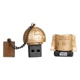 Tribe - R2-D2 Gold - Star Wars - L'Ultimo Jedi - Chiavetta di Memoria USB 16 GB - Pendrive - Archiviazione Dati - Flash Drive