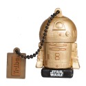 Tribe - R2-D2 Gold - Star Wars - L'Ultimo Jedi - Chiavetta di Memoria USB 16 GB - Pendrive - Archiviazione Dati - Flash Drive