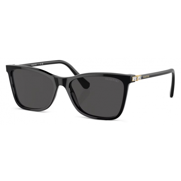 Swarovski - Square Sunglasses - Black - Sunglasses - Swarovski Eyewear