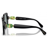Swarovski - Oversized Square Sunglasses - Black - Sunglasses - Swarovski Eyewear