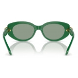 Swarovski - Occhiali da Sole Cat Eye - Verde - Occhiali da Sole - Swarovski Eyewear