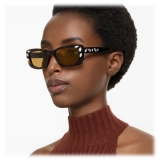 Swarovski - Occhiali da Sole Rettangolare - Marrone - Occhiali da Sole - Swarovski Eyewear