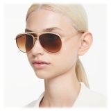 Swarovski - Pilot Sunglasses - Brown - Sunglasses - Swarovski Eyewear