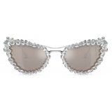 Swarovski - 2 in 1 Clip-On Sunglasses - White - Sunglasses - Swarovski Eyewear